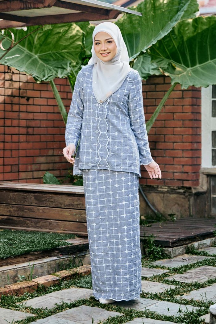 Marwa Kebaya - Light Grey