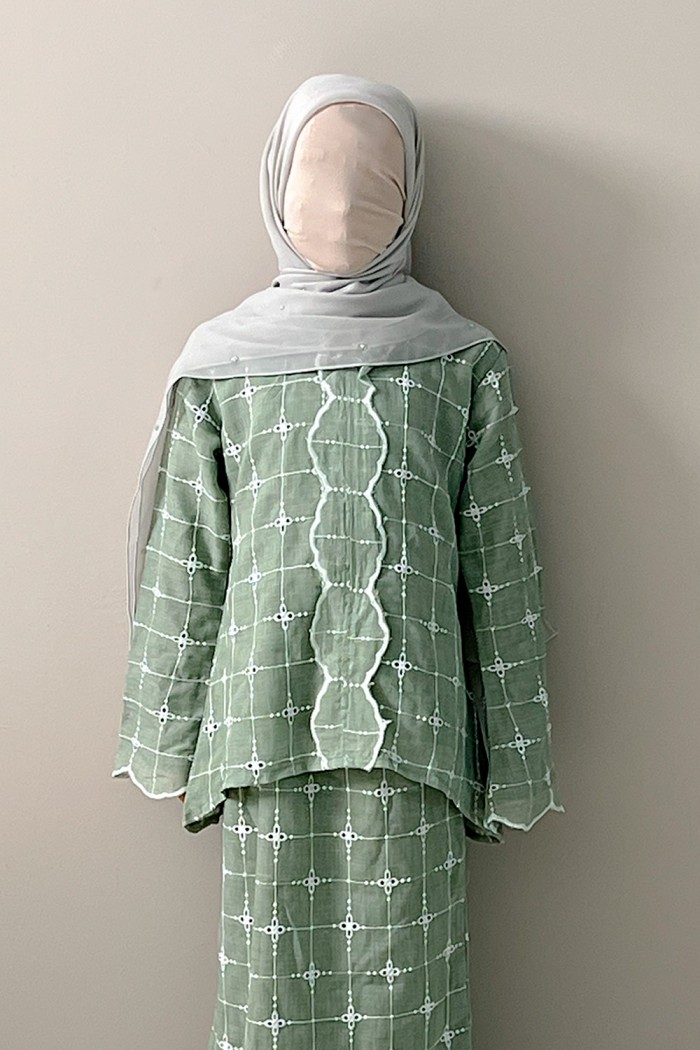 Marwa Kebaya Kids - Green Tea