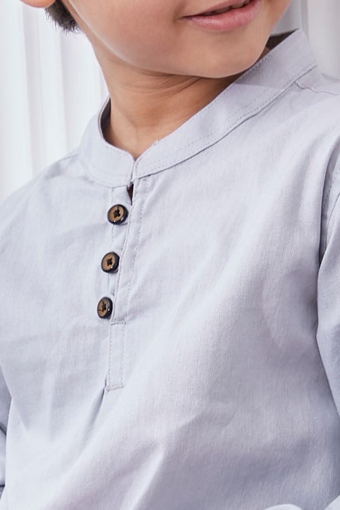 Kurta Fahd Kids - Silver Grey