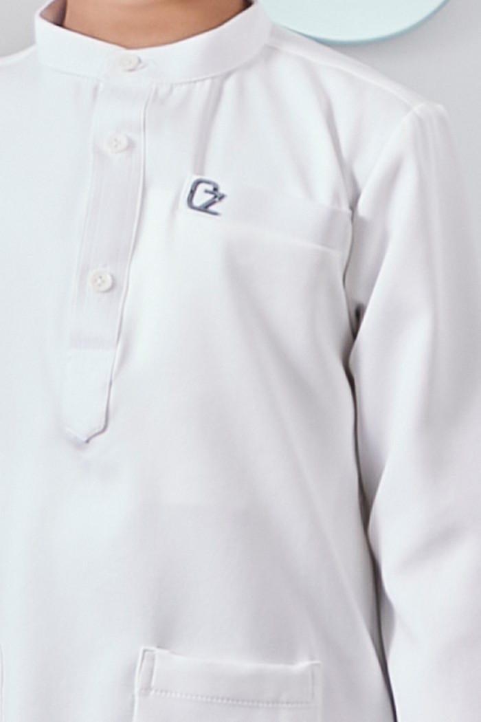 Baju Melayu Yusoff Kids - Off White