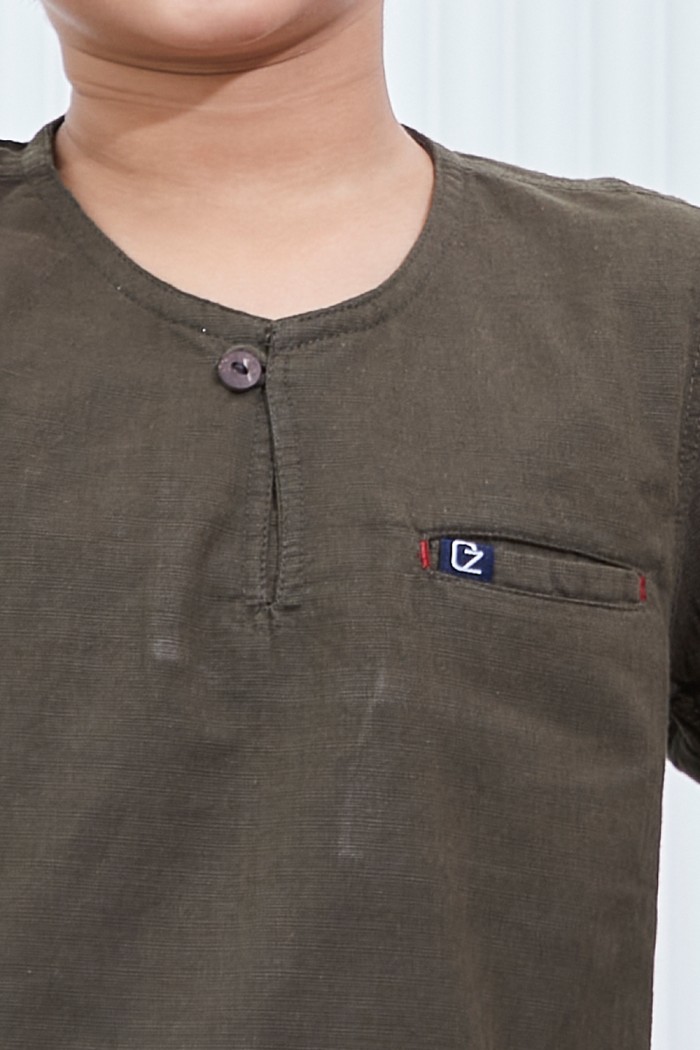 Kurta Harith Kids - Dark Olive
