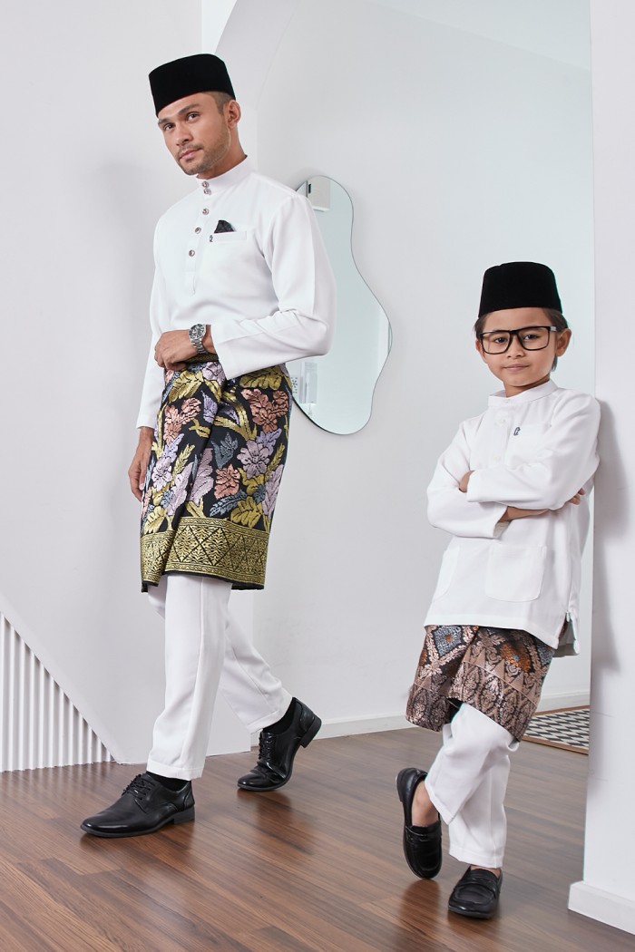 Baju Melayu Yusoff Kids - Off White