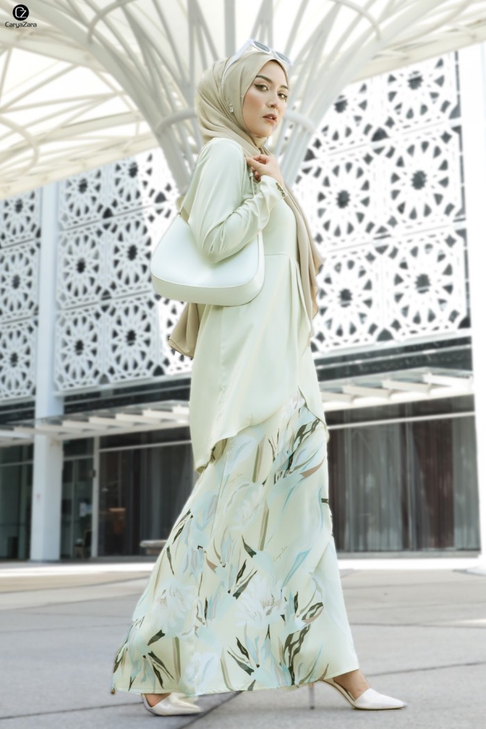 Tulip Printed - Khakis Green