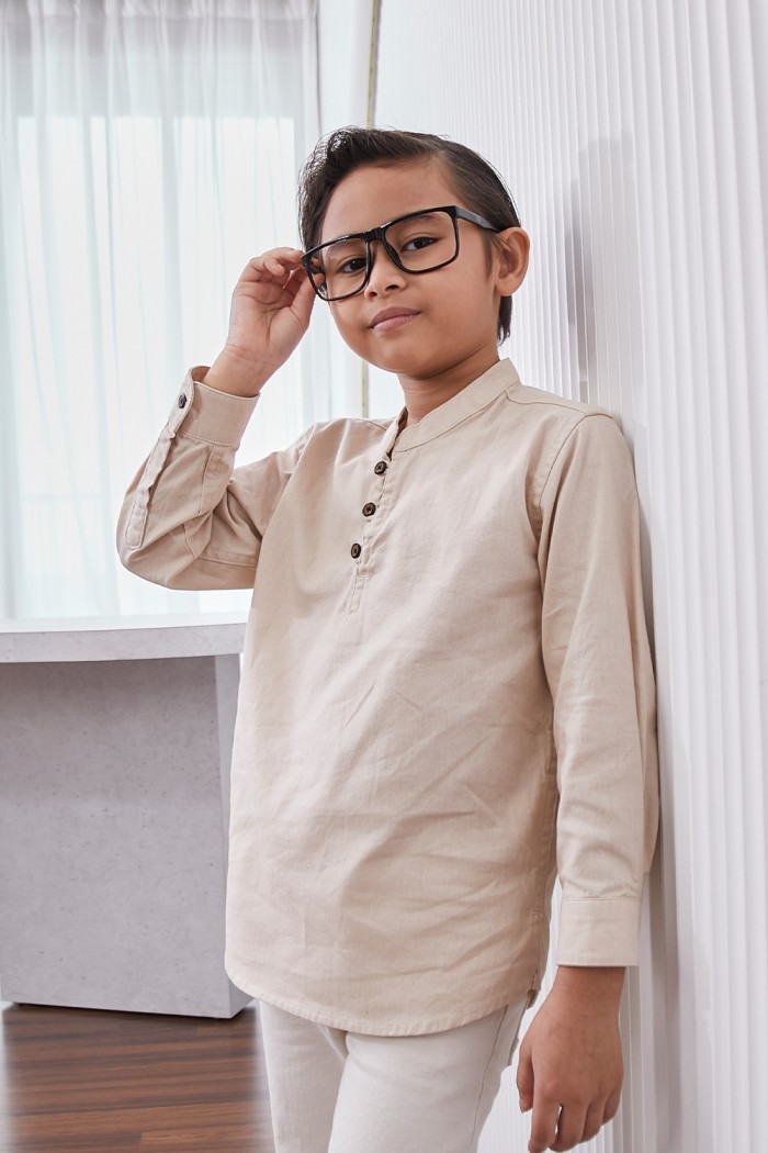 Kurta Fahd Kids - Nude Brown