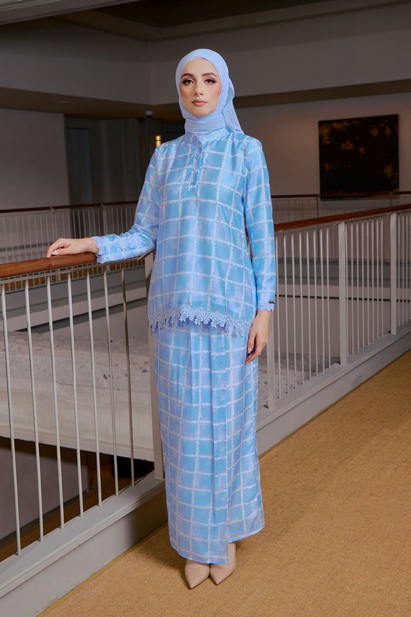 Eva Mini Kurung - Baby Blue