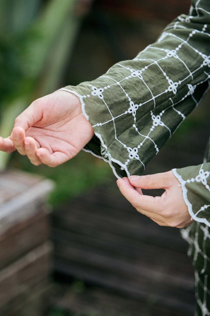 Marwa Kebaya - Olive Green