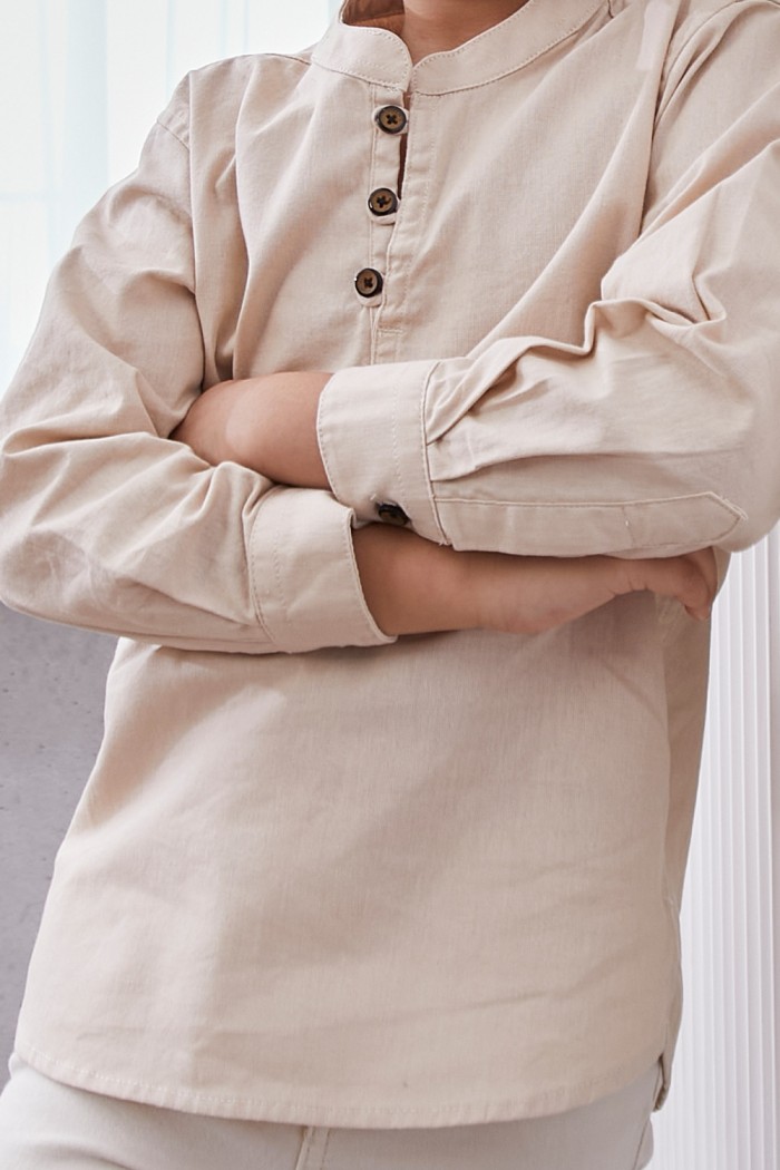 Kurta Fahd Kids - Nude Brown