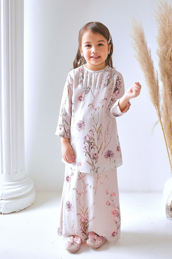 Hajjar Printed Kids - Soft Pink