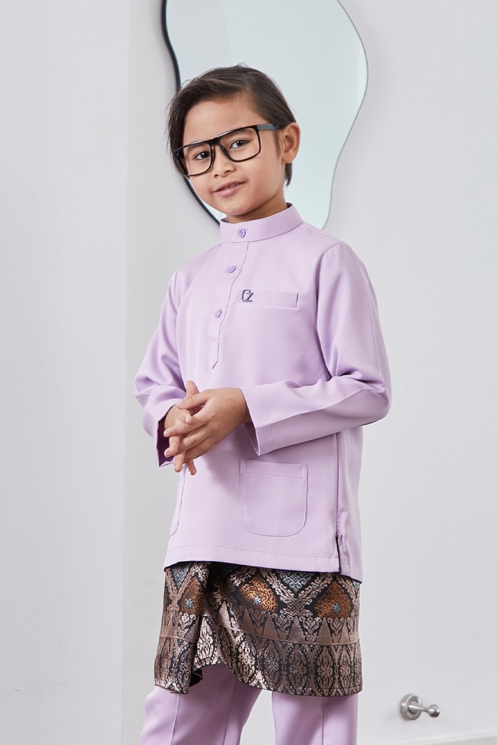 Baju Melayu Yusoff Kids - Lilac