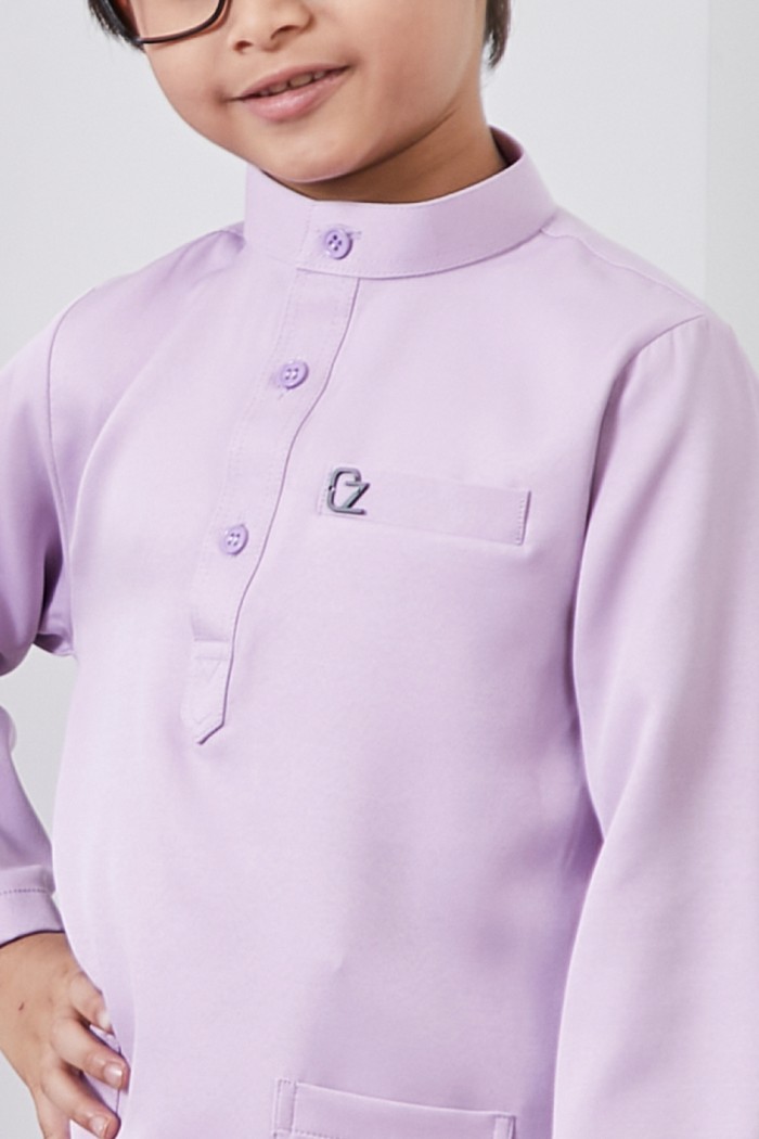 Baju Melayu Yusoff Kids - Lilac