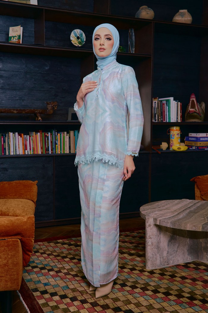 Eva Mini Kurung - Mint Blue