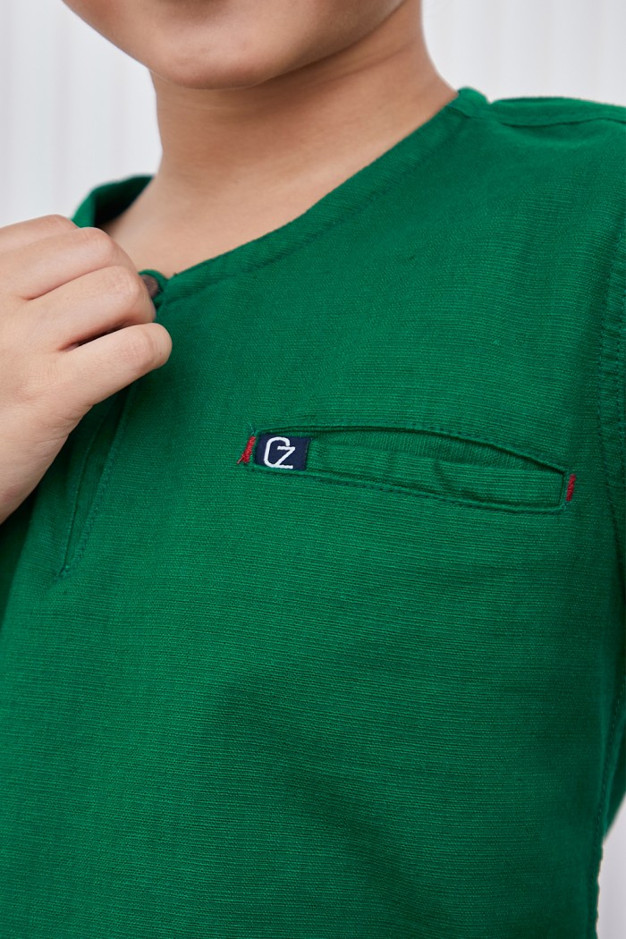 Kurta Hayder Kids - Emerald Green