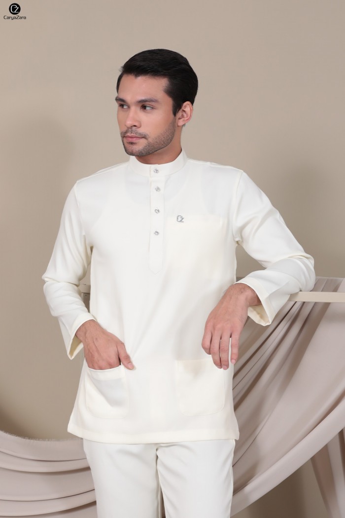 Baju Melayu Yusoff - Cream