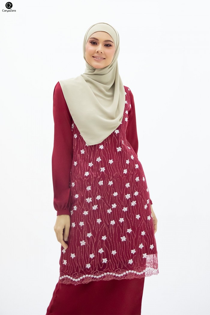 Lateefa Luxe - Maroon