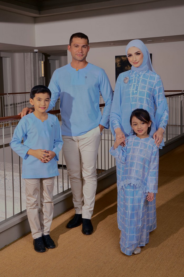 Eva Mini Kurung - Baby Blue