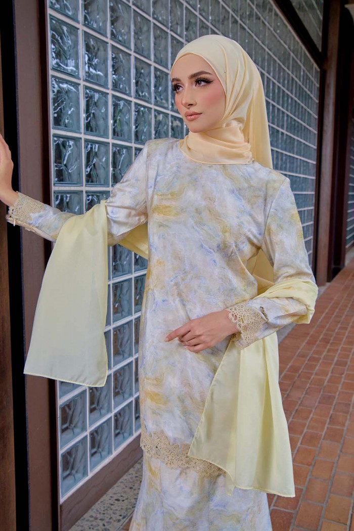 Qiara Kurung - Soft Yellow