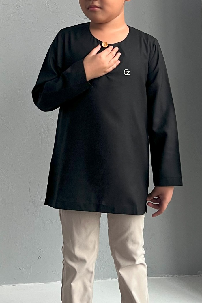 Kurta Fateh Kids - Black