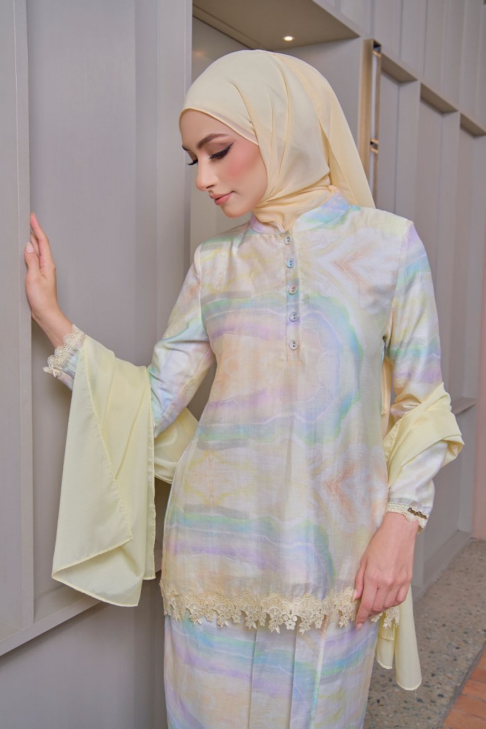 Eva Mini Kurung - Soft Yellow