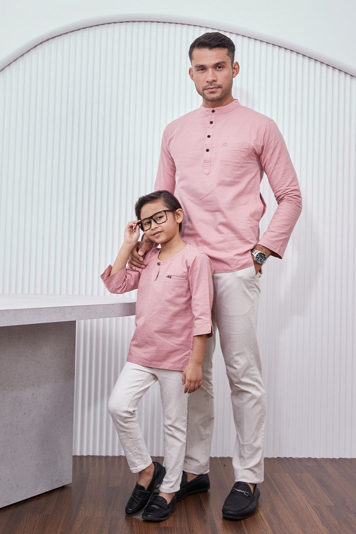 Kurta Harith Kids - Dusty Pink