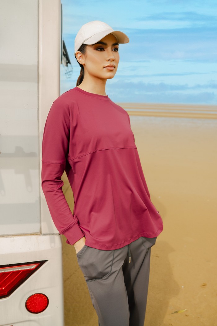 Lightweight Dry-Fit Top - Maroon