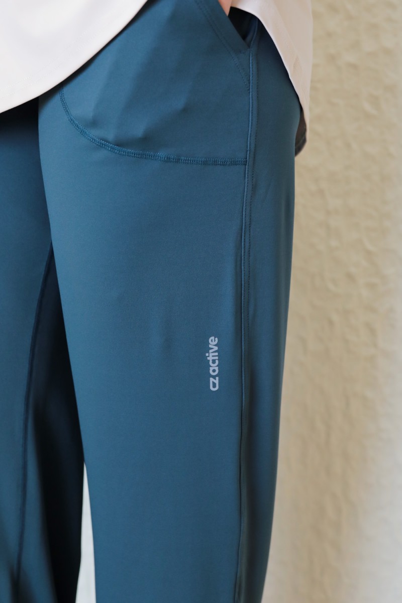 Lightweight Dry-Fit Pants - Teal Blue