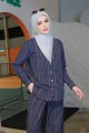 Evelyn Suit with Pants 2.0 - Navy Blue