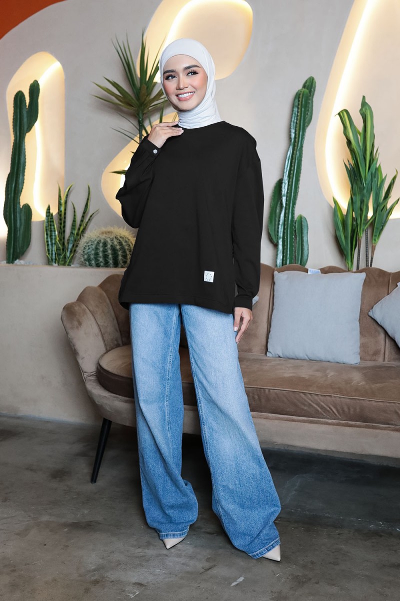 Thera Plain Shirt - Black