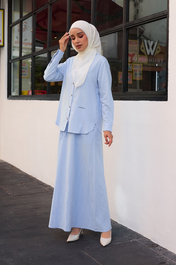 Evelyn Suit with Skirt 2.0 - Baby Blue