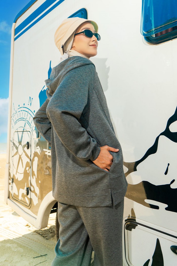 Gisele Suit Hoodie 2 - Dark Grey