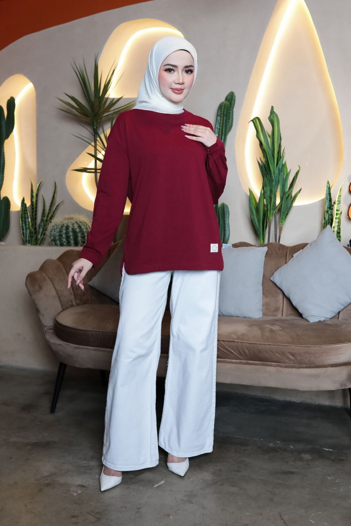 Thera Plain Shirt - Maroon