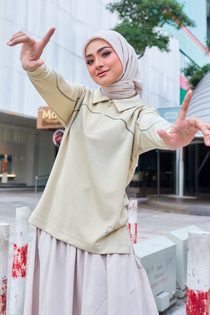 Viena Plain Shirt - Dusty Green