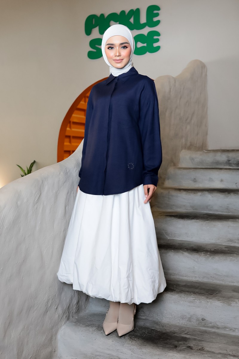 Zeera Shirt - Navy Blue