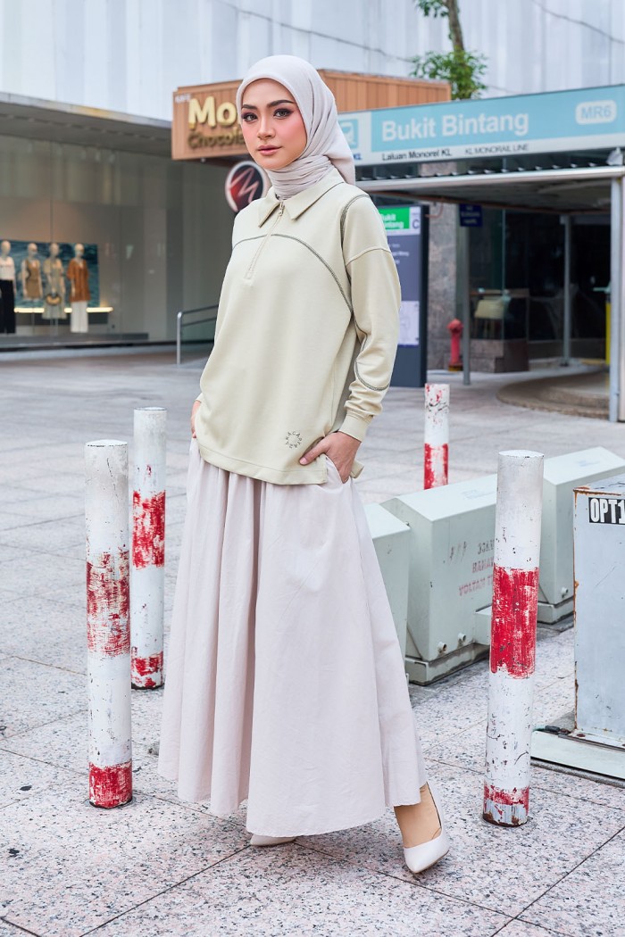 Viena Plain Shirt - Dusty Green