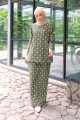 Katya Kurung - Olive Green