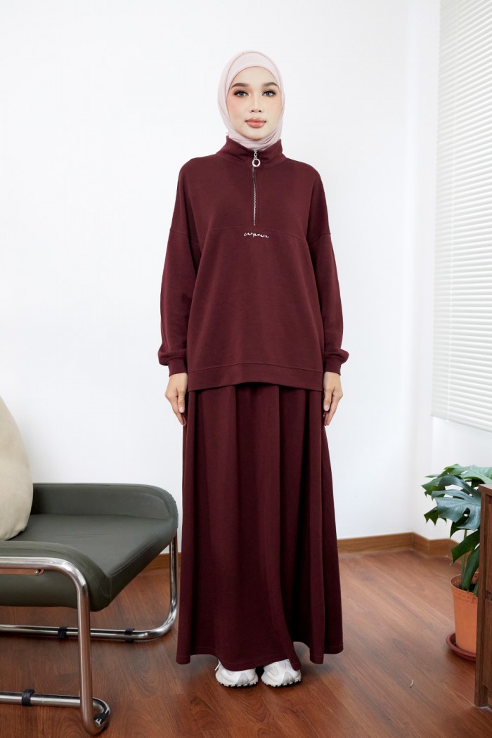 Joana Suit - Burgundy