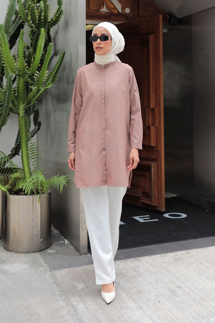 Aileen Blouse - Medium Brown