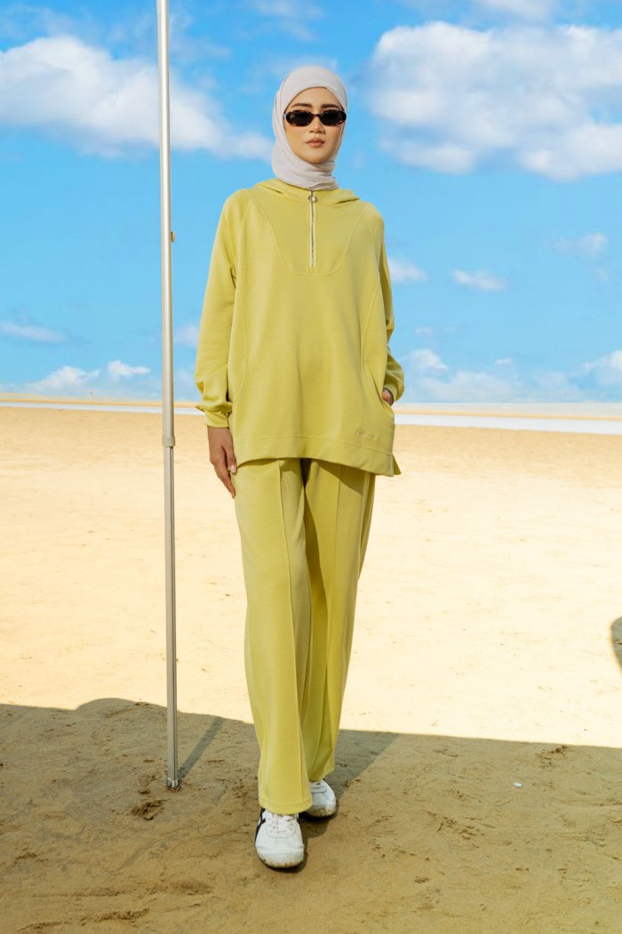 Gisele Suit Hoodie 2 - Lime Yellow