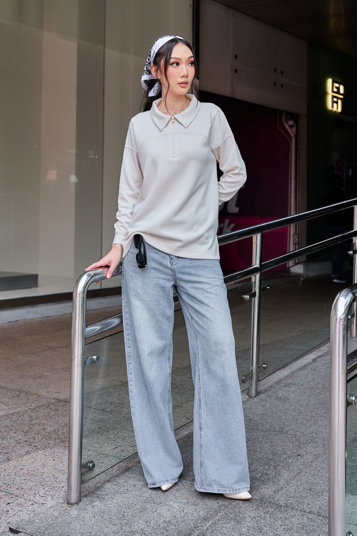 Viena Plain Shirt - Vanilla Cream