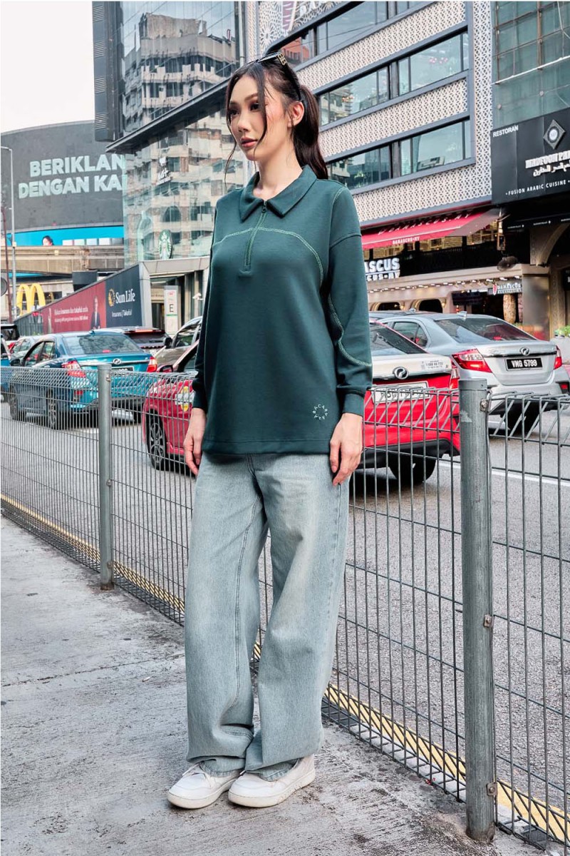 Viena Plain Shirt - Dark Turquoise