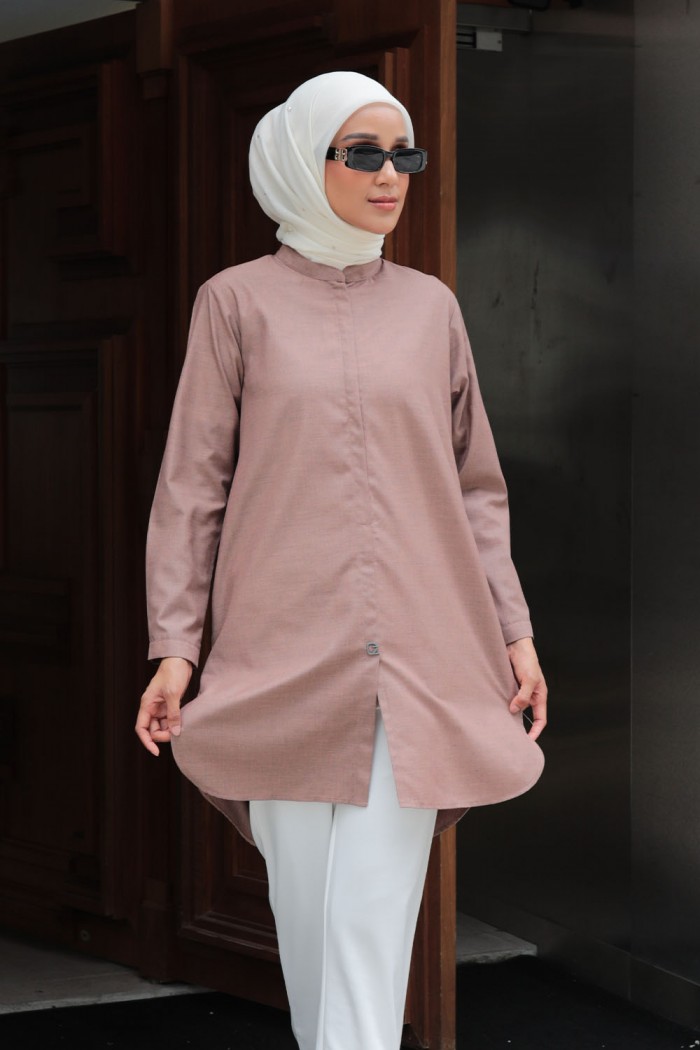 Aileen Blouse - Medium Brown