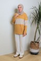 Viena Striped Top - Mustard Yellow