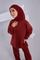 Borealis Suit - Deep Maroon