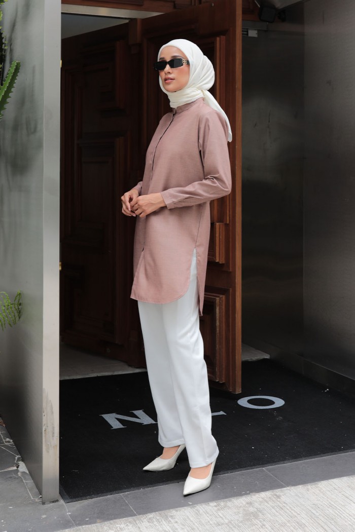 Aileen Blouse - Medium Brown