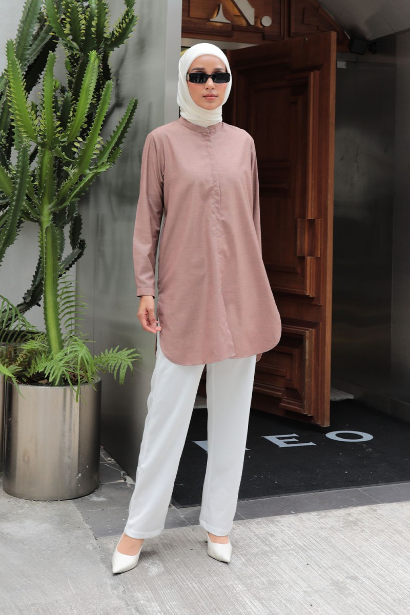 Aileen Blouse - Medium Brown