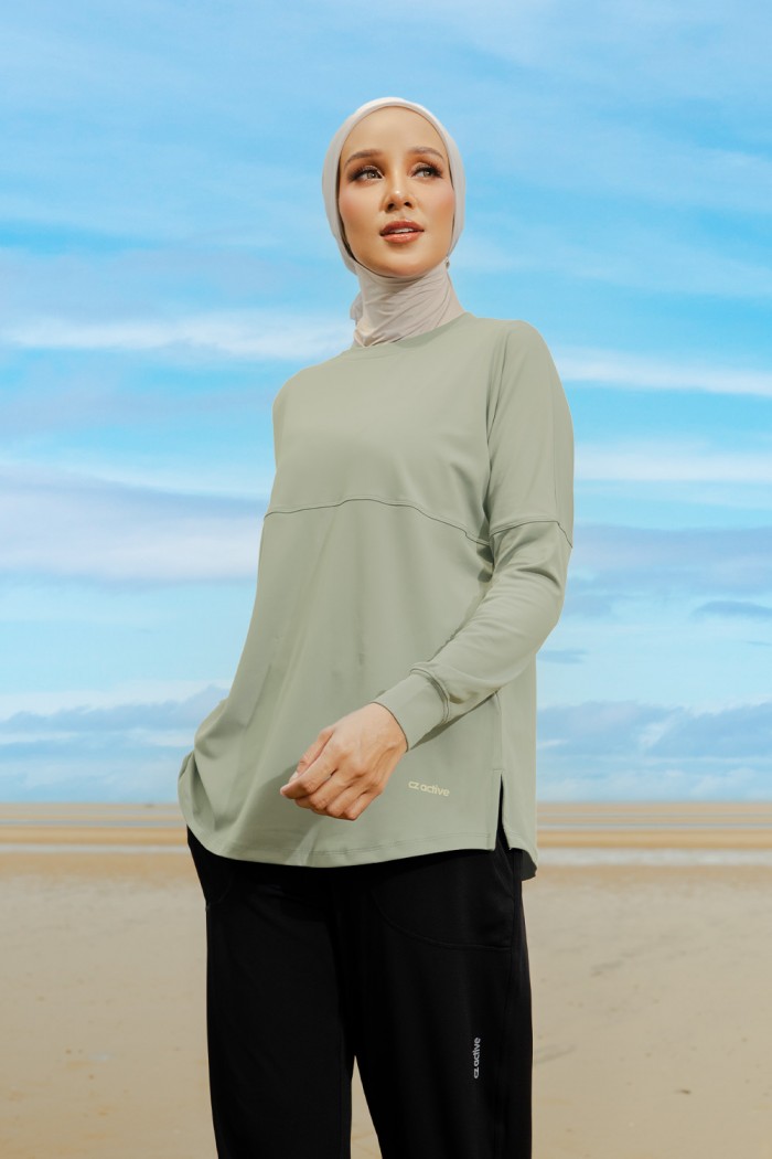 Lightweight Dry-Fit Top - Sage Green