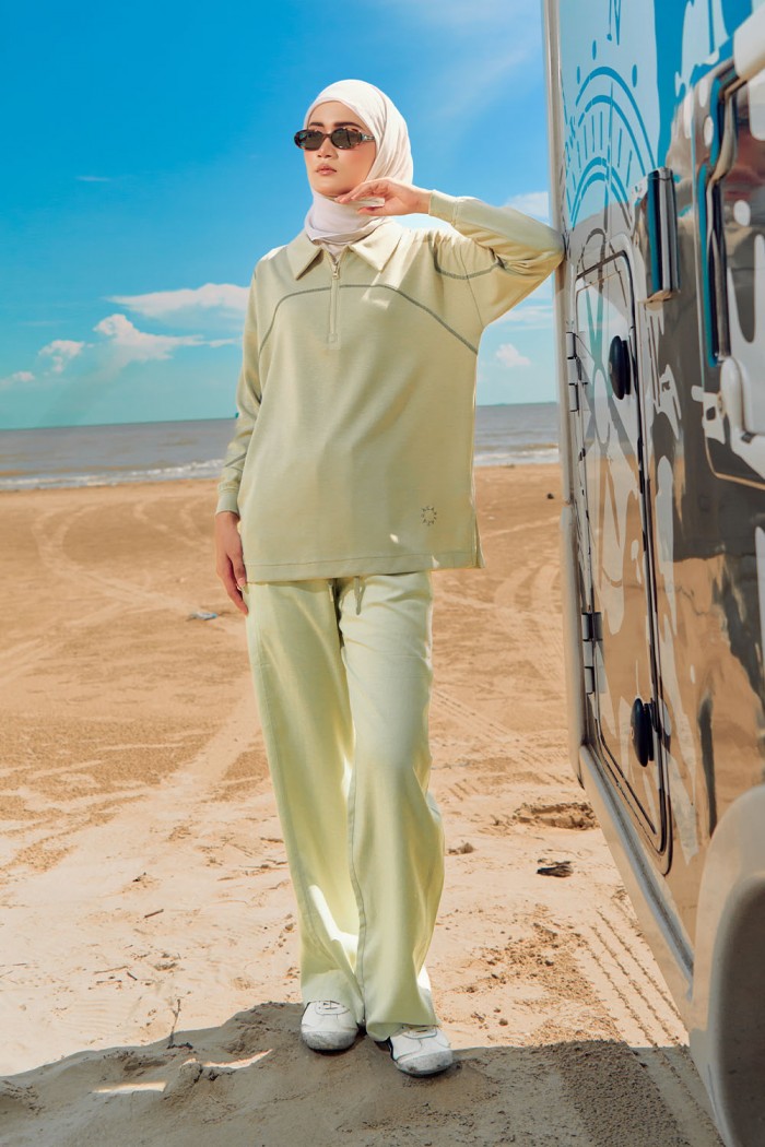 Zeera Pants - Lime Green