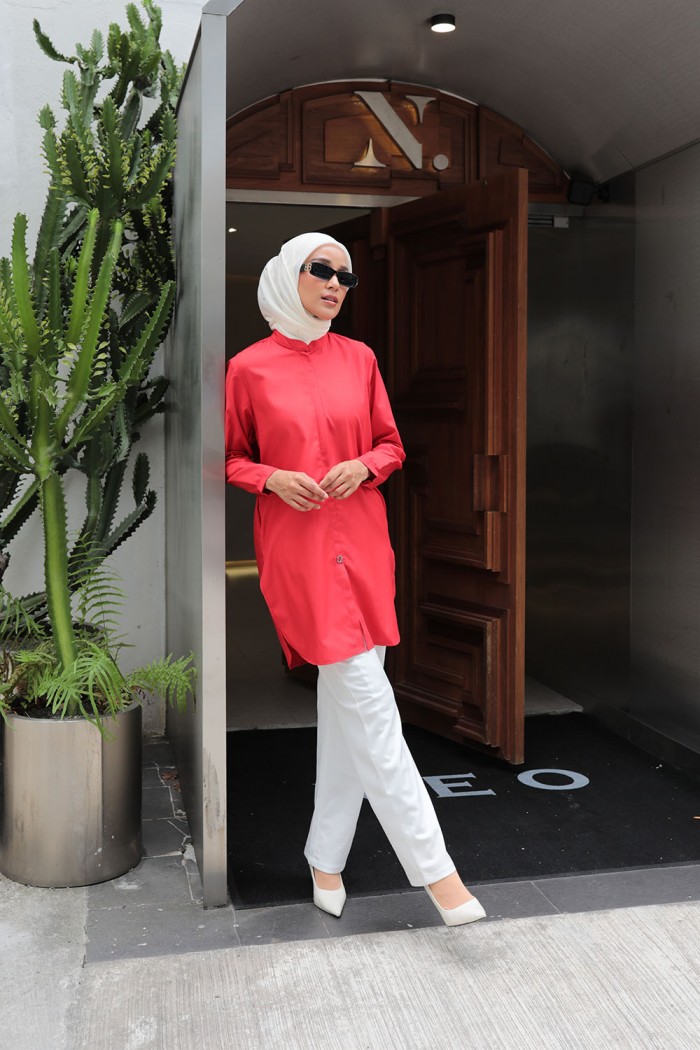 Aileen Blouse - Red Chilli