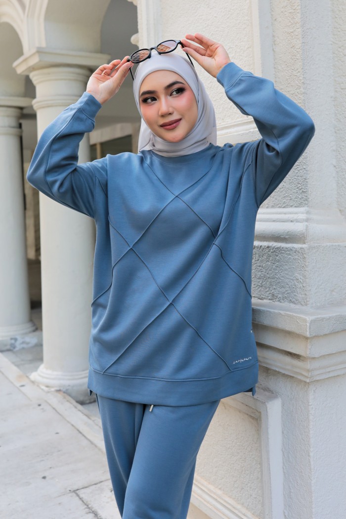 Stella Suit - Dusty Blue