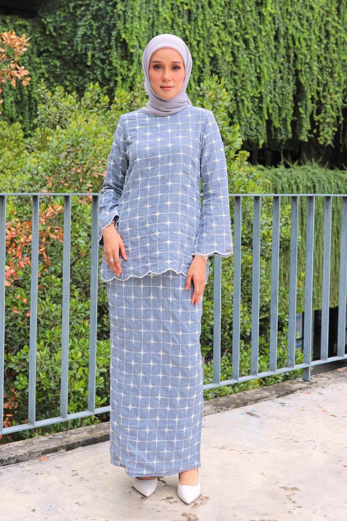 Katya Kurung - Light Grey