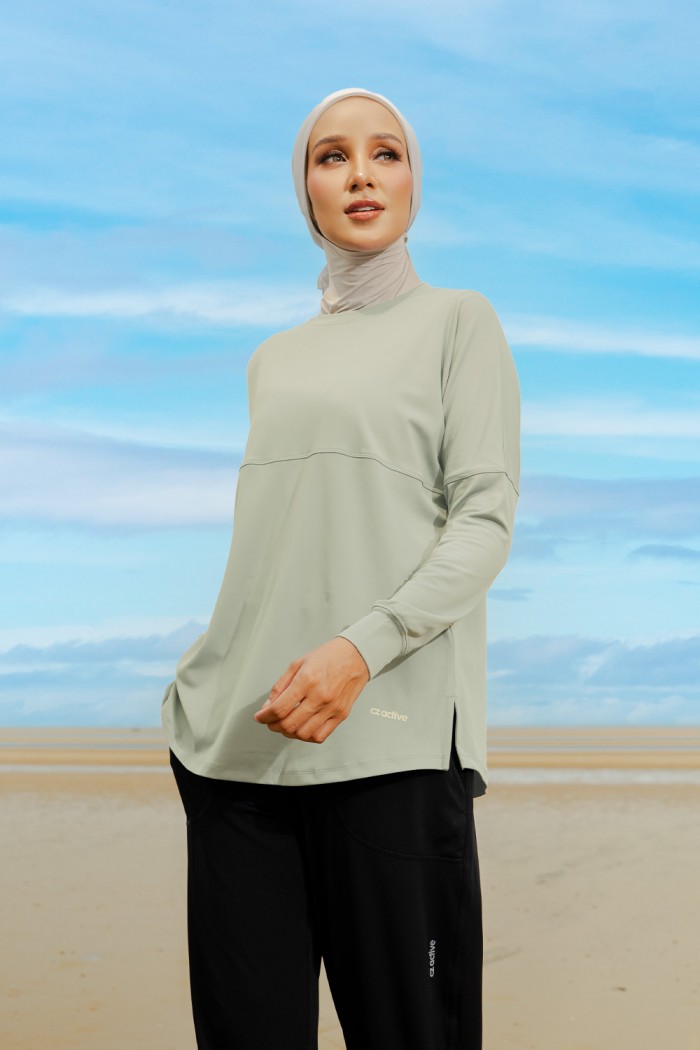Lightweight Dry-Fit Top - Dusty Green